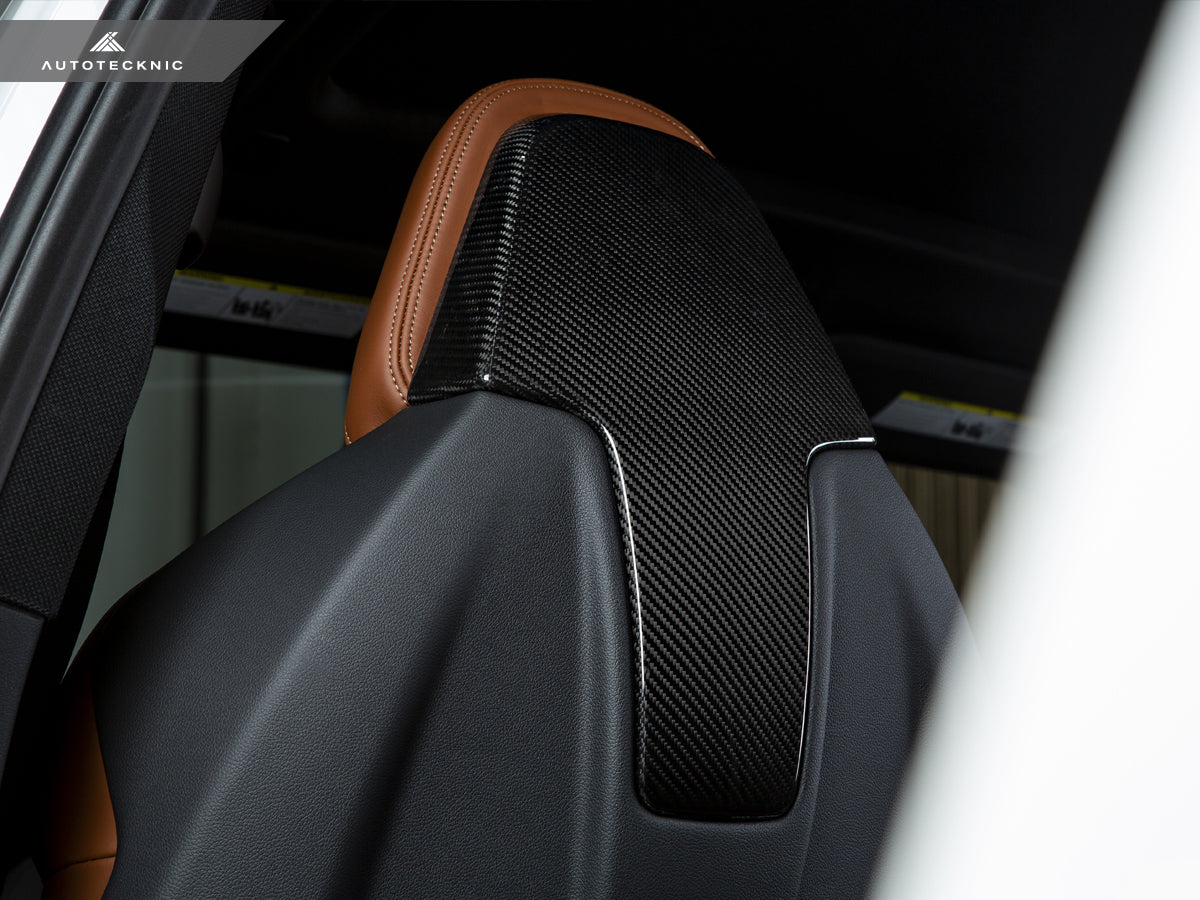 AutoTecknic Dry Carbon Seat Back Cover Set - BMW F97 X3M | F98 X4M