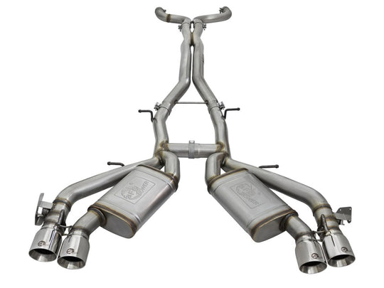 aFe MACHForce XP 3in 304 Stainless Steel Cat-Back Exhaust 16-17 Chevy Camaro SS V8-6.2L - 49-34069-P
