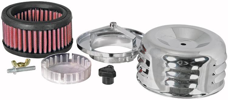 K&N Lvrd 2-3/16in Or 2-5/18in Flg. 4in Top (1) - 60-0500
