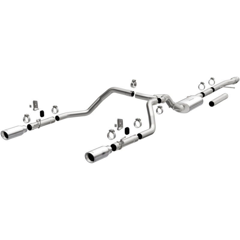 MagnaFlow 2019 Chevy Silverado 1500 V8 5.3L/V6 4.3 Street Series Dual Exit Exhaust w/ Polished Tips - 19471