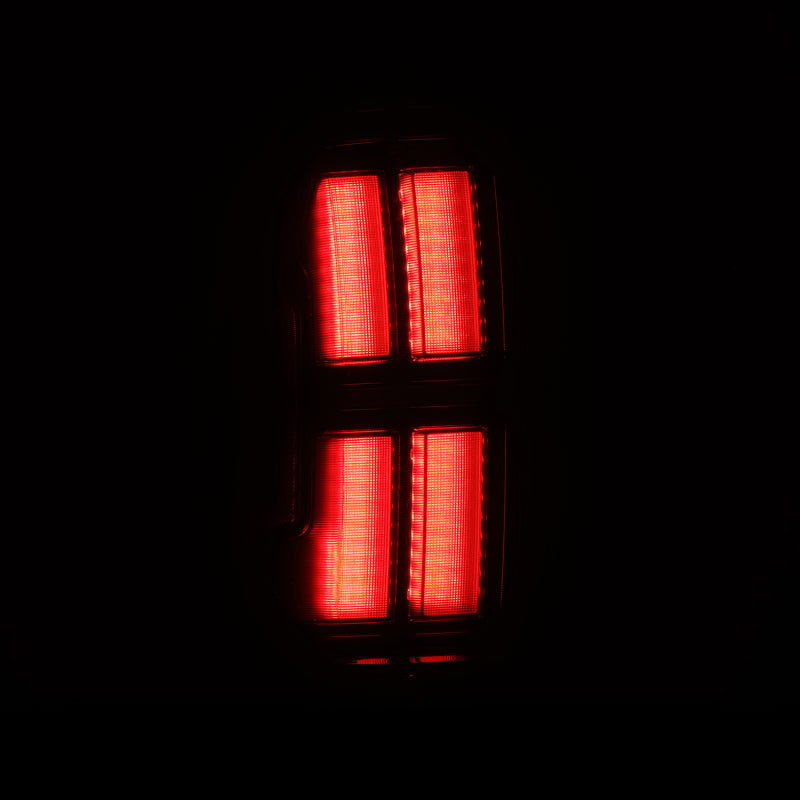 AlphaRex 05-15 Toyota Tacoma NOVA Prismatic LED Tail Lights - Alpha-Black - 680062