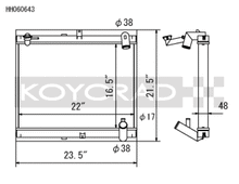 Load image into Gallery viewer, Koyo 89-92 Mazda RX-7 1.3L Late FC Chassis Turbo &amp; Non Turbo Radiator - HH060643