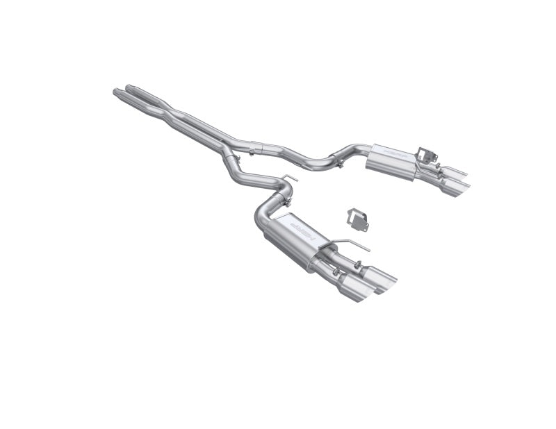MBRP 2024+ Ford Mustang GT Armor Lite 3in Steet Profile Catback Exhaust - Stainless Steel Tips - S7280AL