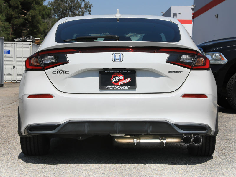 aFe POWER Takeda 2.5in 304 SS Cat-Back Exhaust w/ Black Tips 22-25 Honda Civic L4-2.0L - 49-36631-B