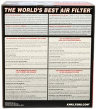 Load image into Gallery viewer, K&amp;N Filter Universal Rubber Filter 2.5 inch Flange 5.25 inch Base 5.75 inch Height - RU-5005