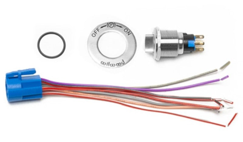 Wilwood Electronic Parking Brake Caliper Switch Kit w/ On/Off Sticker - 300-15936