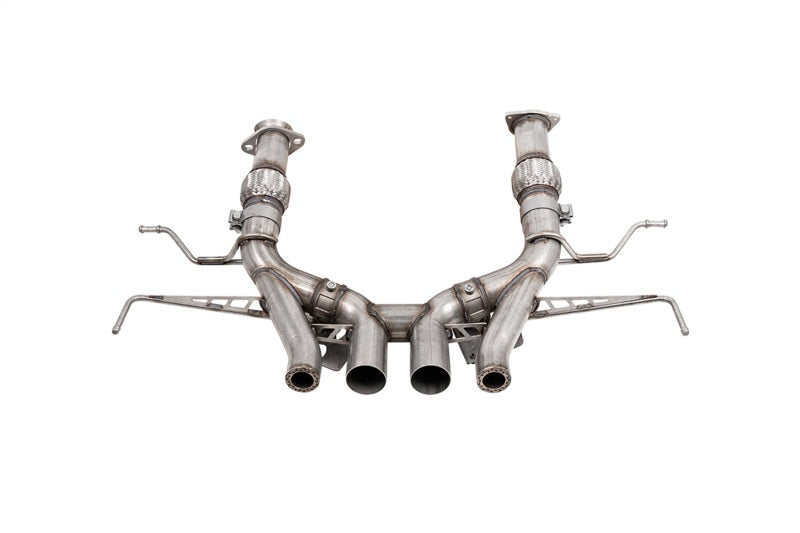 Corsa 23-25 Chevrolet Corvette C8 Z06 3in Valved Cat-Back Exhaust Muffler Delete Track Systemw/o Tip - 21113