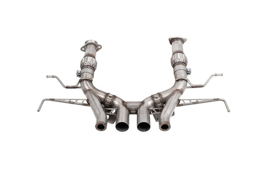 Corsa 23-25 Chevrolet Corvette C8 Z06 3in Valved Cat-Back Exhaust Muffler Delete Track Systemw/o Tip - 21113
