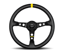Load image into Gallery viewer, Momo MOD07 Steering Wheel 350 mm - Black Leather/Black Spokes/1 Stripe - R1905/35L