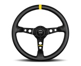 Momo MOD07 Steering Wheel 350 mm - Black Leather/Black Spokes/1 Stripe - R1905/35L