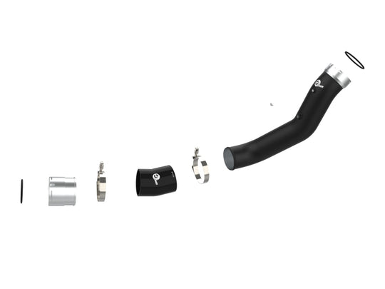 aFe 20-23 GM Diesel Trucks V8 6.6L L5P BladeRunner 3.5in Aluminum Cold Charge Pipe - Black - 46-20449-B