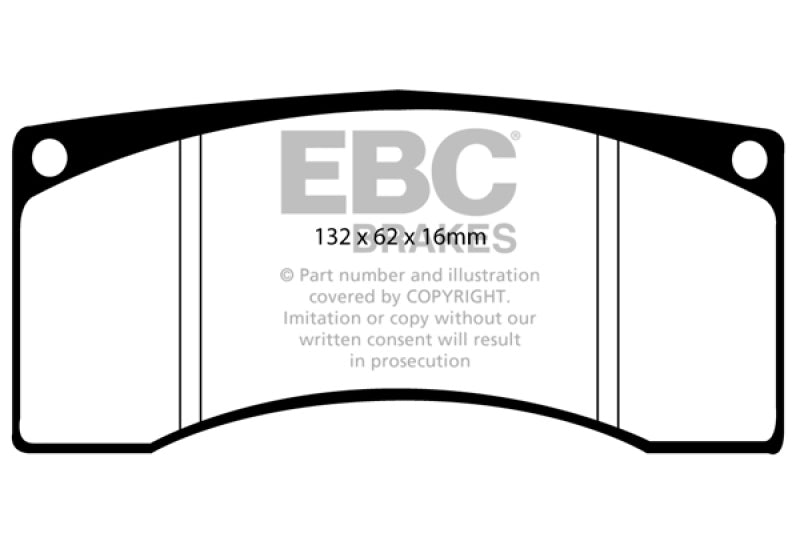EBC Ford Saleen Mustang Alcon front calipers Bluestuff Front Brake Pads - DP5016NDX