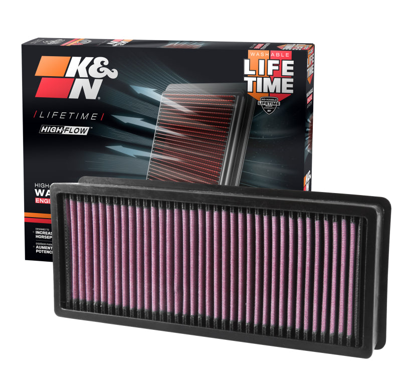 K&N Replacement Panel Air Filter for 2014 BMW 535D L6 3.0L DSL - 33-3028