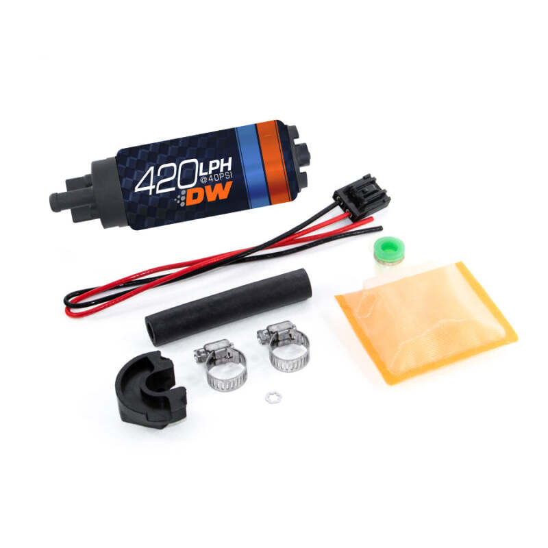 DeatschWerks DW420 Series 420lph In-Tank Fuel Pump w/ Install Kit For 89-94 240SX - 9-421-0766