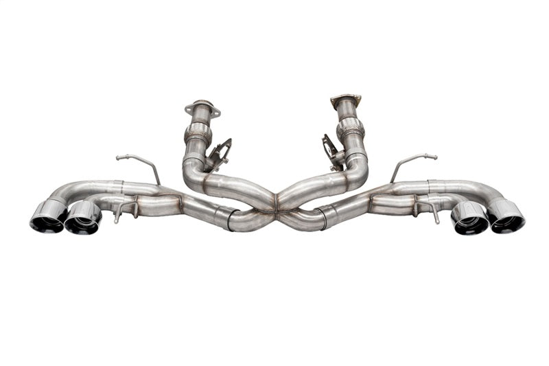 Corsa 2020-25 Corvette C8 3in Xtreme Cat-Back Exhaust 4.5in Pol Quad Tips - Deletes stock AFM Valve - 21104