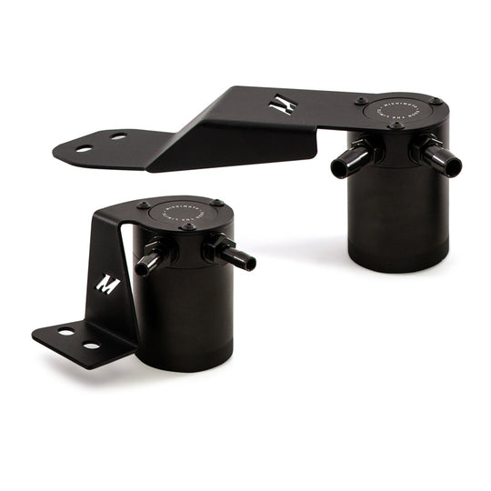 Mishimoto 2013+ Cadillac ATS 2.0T Baffled Oil Catch Can Kit - Black - MMBCC-ATS4-13SBE