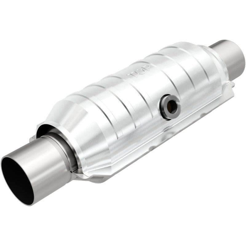 MagnaFlow Conv Univ 2in Inlet/Outlet Center/Center Round 11in Body L x 5.125in W x 15in Overall L - 51354