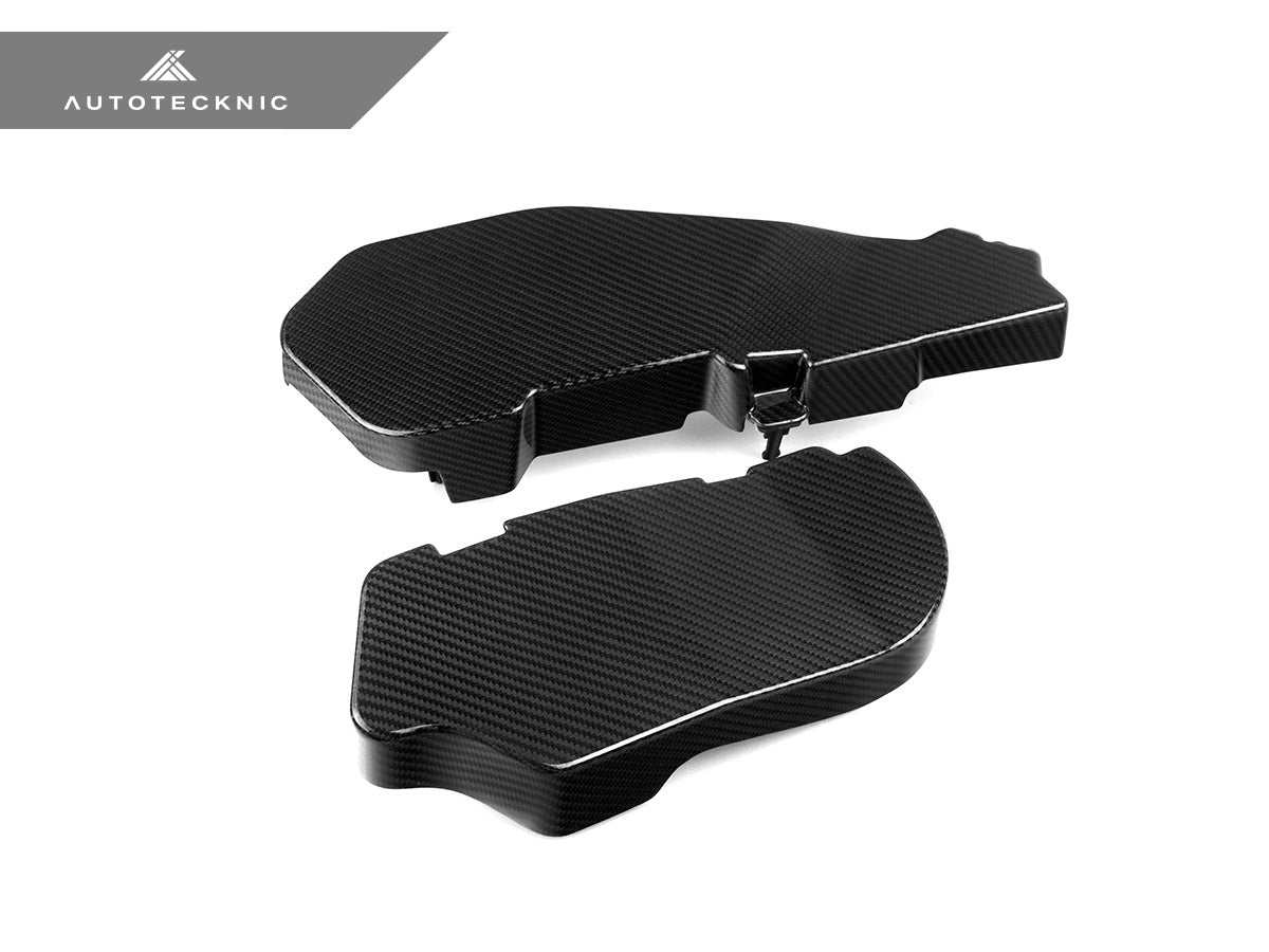 AutoTecknic Pre-Preg Carbon Engine Cover Extension Set - BMW G90/ G99 M5