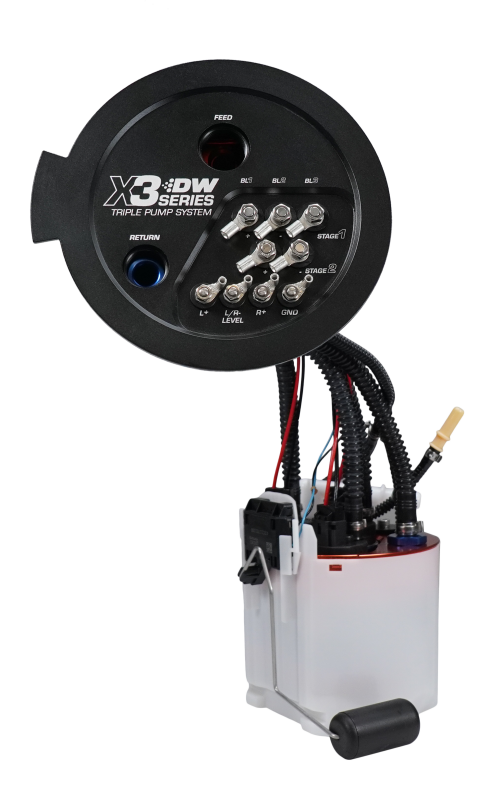 DeatschWerks 20-24 A90/91 Toyota Supra/G8X BMW M3/M4 Fuel Pump Module w/Triple DW420s - 9-423-7080