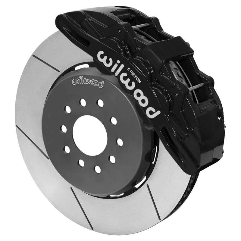 Wilwood Ford Mustang II Ford SX6R Front Brake Kit w/ 15.00in Slotted Rotor - Black - 140-18368