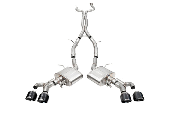 Corsa 22-25 Cadillac CT4 V Blackwing 3in Active Valve Cat-Back - 4.5in Black Tip - 21317BLK
