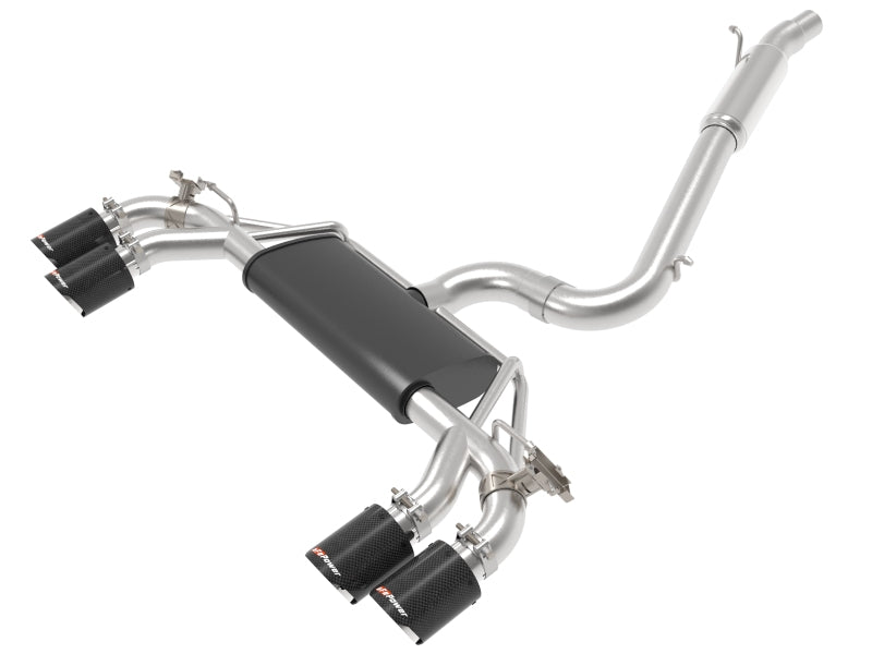 aFe POWER MACH Force-Xp 15-19 Volkswagen Golf R L4-2.0L(T) 304 SS Cat-Back Exhaust System - Carbon - 49-36430-C