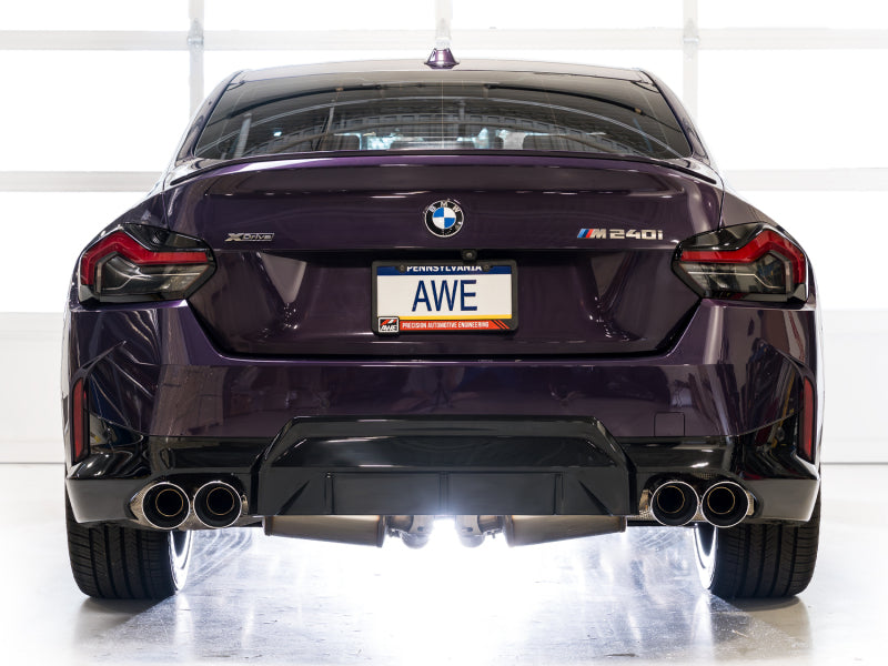 AWE Tuning 22-26 BMW M240i (G42) Touring Edition Exhaust - Chrome Silver Tips - 3015-42240