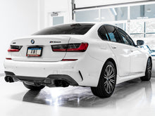 Load image into Gallery viewer, AWE Tuning 2019+ BMW M340i (G20) Non-Resonated Touring Edition Exhaust - Quad Diamond Black Tips - 3015-43156