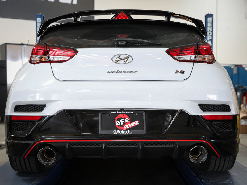 aFe Takeda Exhaust Cat-Back 19-20 Hyundai Veloster N 304SS Polished Dual Tips Exhaust - 49-37010-P
