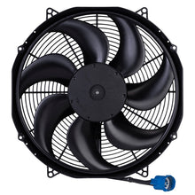 Load image into Gallery viewer, SPAL 500W 15.2in Flush Mount Brushless Fan w/Jumper Harness - 30107328-PKG