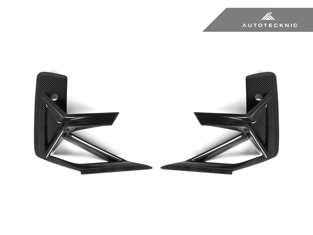 AutoTecknic Dry Carbon Front Bumper Trim Set - BMW F97 X3M LCI | F98 X4M LCI