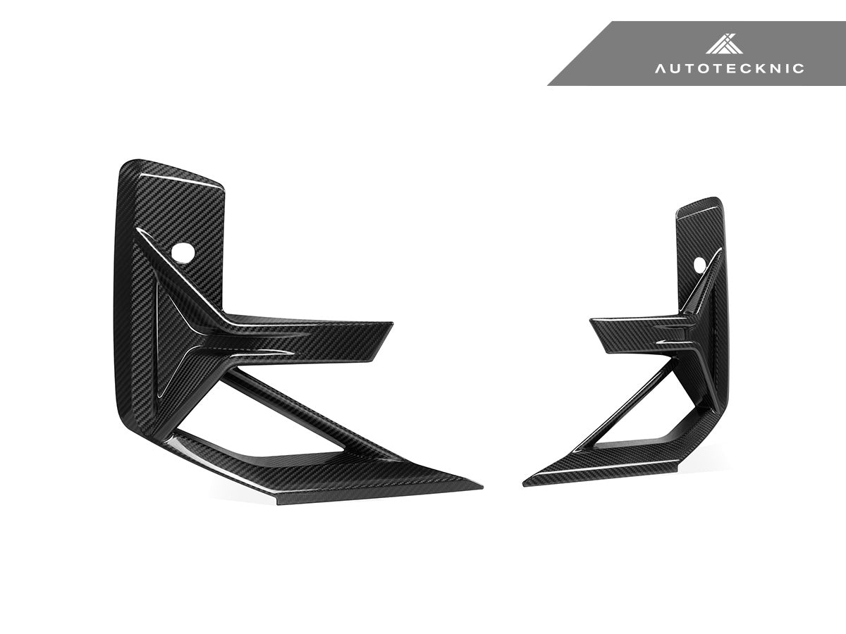 AutoTecknic Dry Carbon Front Bumper Trim Set - BMW F97 X3M LCI | F98 X4M LCI