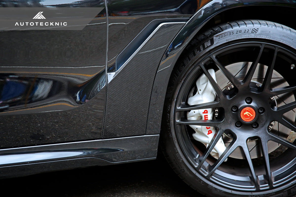 AutoTecknic Dry Carbon Fiber Fender Trim Set - BMW G06 X6