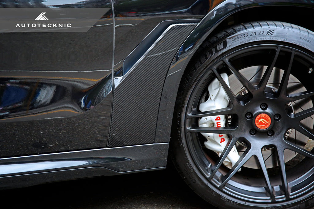 AutoTecknic Dry Carbon Fiber Fender Trim Set - BMW G06 X6