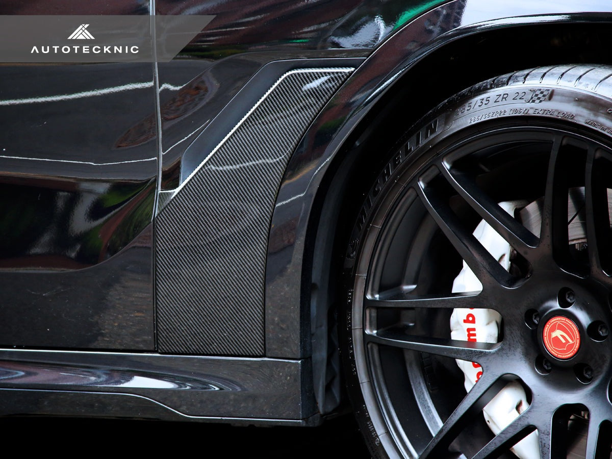 AutoTecknic Dry Carbon Fiber Fender Trim Set - BMW G06 X6