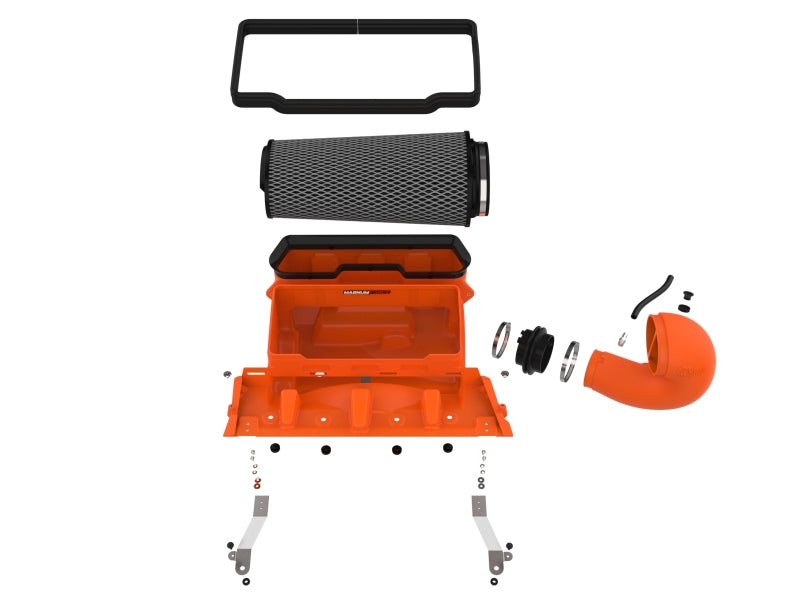 aFe 21-23 RAM 1500 TRX V8-6.2L SC Magnum FORCE Stage2 Orange Edition Cold Air Intake System w/Pro 5R - 54-13072KN