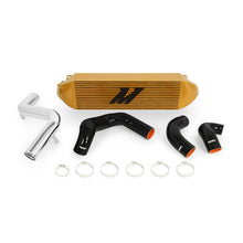 Load image into Gallery viewer, Mishimoto 2013+ Ford Focus ST Gold Intercooler w/ Polished Pipes - MMINT-FOST-13KPGD
