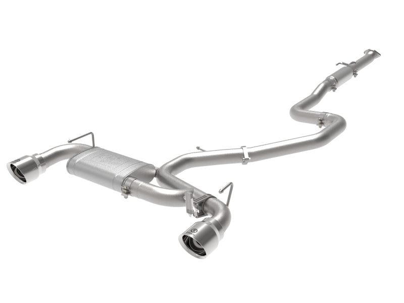 aFe Power Cat Back Exhaust - 19-20 Hyundai Veloster N L4-2.0L (t) w/ Polished Tips - 49-37008-P