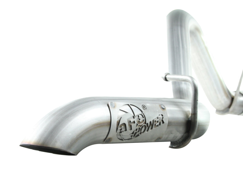 aFe MACHForce XP Exhausts Cat-Back SS-409 EXH Jeep Wrangler TJ 97-06 I6-4.0L HT - 2.5 In. - 49-46223