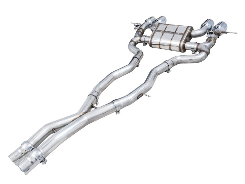 AWE Tuning SwitchPath Cat-Back Exhaust for BMW G8X M3/M4 - Chrome Silver Tips - 3025-43480