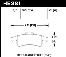 Load image into Gallery viewer, Hawk 99-04 Jeep Grand Cherokee LTS Street Rear Brake Pads - HB381Y.661