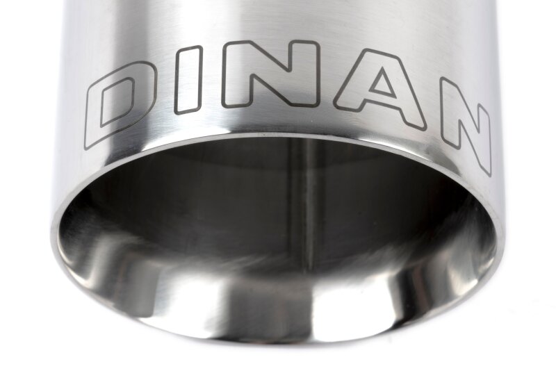Dinan Double-Walled 4in Clamp-On Exhaust Tip - Polished - 4in Outlet / 3.25in Inlet - D663-0573-BOX