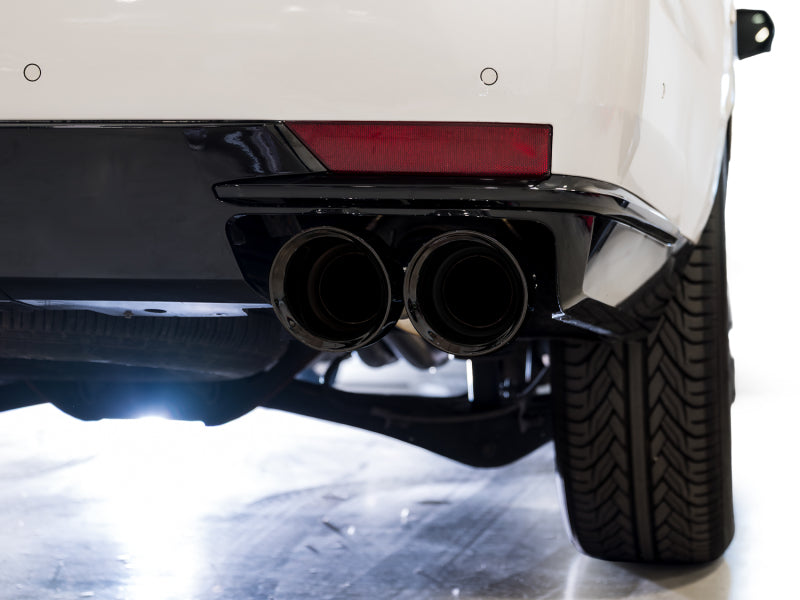 AWE Tuning 2021+ Cadillac Escalade 6.2L 0FG Dual Exit Exhaust System w/ 5in Diamond Blk Tips - 3015-43321