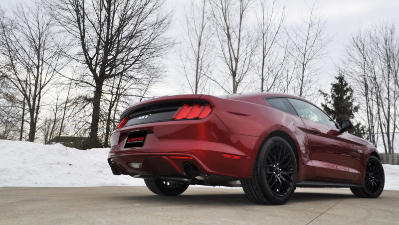Corsa 2015-2025 Ford Mustang GT 3.0in Inlet / 4.5in Outlet Black PVD Tip Kit (For Corsa ExhaustOnly) - 14346BLK