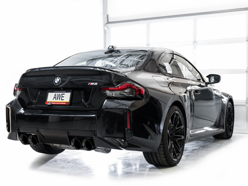 AWE Tuning 23-24 BMW G87 M2 Track Edition Exhaust - Diamond Black Tips - 3020-43487
