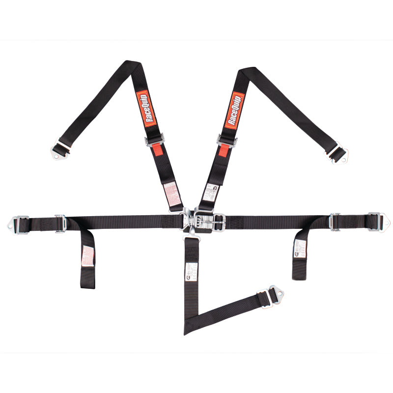 RaceQuip Black JR. L & L 5pt Harness - 709009