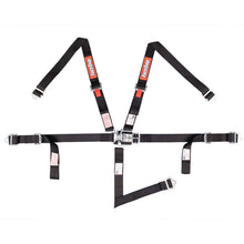 Load image into Gallery viewer, RaceQuip Black JR. L &amp; L 5pt Harness - 709009