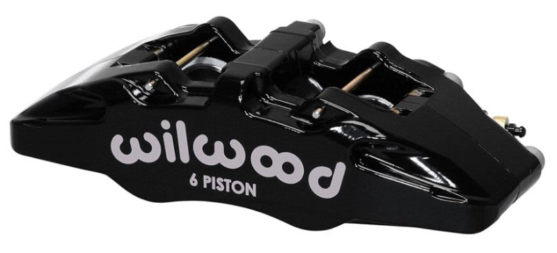 Wilwood Caliper-Forged Dynapro 6 5.25in Mount-L/H 1.62/1.12/1.12in Pistons 0.81in Disc - 120-13435-BK
