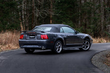Load image into Gallery viewer, MBRP 99-04 Ford Mustang GT 4.6L 2.5in. Dual Split Rear AL Cat Back w/ 3.5in. Dual Wall Blk. Tips - S7221ALBT