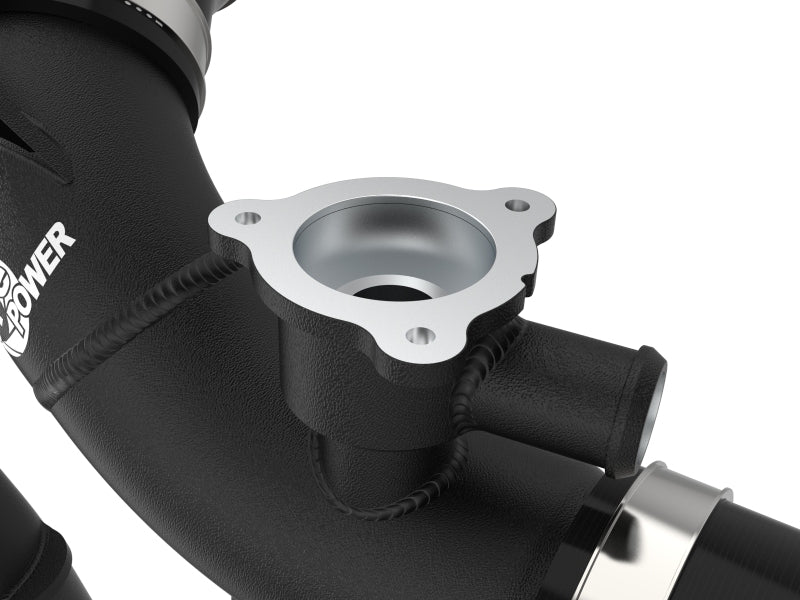aFe 2022 Toyota Tundra V6-3.5L (tt) BladeRunner 2.5in Aluminum Hot Charge Pipe - Black - 46-20568-B